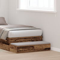 vidaXL Sänglådor gammalt trä 100x36,5x16,5 cm gjort av konstruerat trä