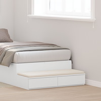 vidaXL Sänglådor Vit 90x36,5x16,5 cm Trä