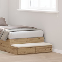 vidaXL Sänglådor Artisan Ek 90x36,5x16,5 cm Tillverkat trä