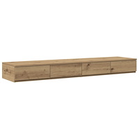 vidaXL Sänglådor Artisan Ek 140x36,5x16,5 cm Konstruerat trä