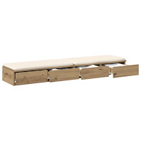 vidaXL Sänglådor Artisan Ek 140x36,5x16,5 cm Konstruerat trä