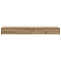 vidaXL Sänglådor Artisan Ek 140x36,5x16,5 cm Konstruerat trä