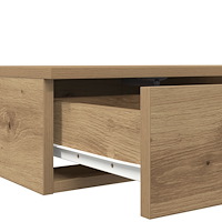 vidaXL Sänglådor Artisan Ek 140x36,5x16,5 cm Konstruerat trä