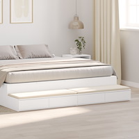 vidaXL Sänglådor Vita 180x36,5x16,5 cm Trä