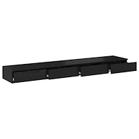 vidaXL Sänglådor Svarta 180x36,5x16,5 cm i Byggt Trä