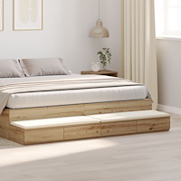 vidaXL Sänglådor Artisan Ek 180x36,5x16,5 cm Konstruerat trä