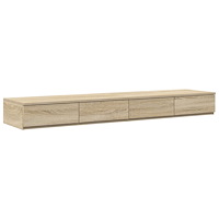 vidaXL Sänglådor Sonoma Ek 135x36,5x16,5 cm Tillverkad i trä