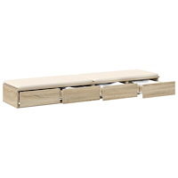 vidaXL Sänglådor Sonoma Ek 135x36,5x16,5 cm Tillverkad i trä