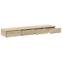 vidaXL Sänglådor Sonoma Ek 135x36,5x16,5 cm Tillverkad i trä