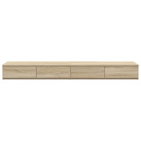 vidaXL Sänglådor Sonoma Ek 135x36,5x16,5 cm Tillverkad i trä