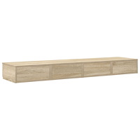 vidaXL Sänglådor Sonoma Ek 135x36,5x16,5 cm Tillverkad i trä