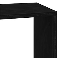 vidaXL Bokhylla 5 hyllplan svart ek 45x23,5x162,5 cm konstruerat trä
