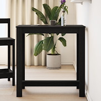 vidaXL Barbord Svart Ek 102x50x103,5 cm Trä