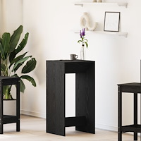 vidaXL Barbord svart ek 51x50x103,5 cm konstruerat trä