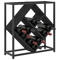 vidaXL Vinkyl Svart Ek 51x18x52,5 cm Konstruerat Trä