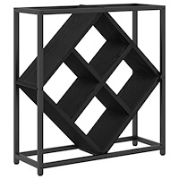 vidaXL Vinkyl Svart Ek 51x18x52,5 cm Konstruerat Trä
