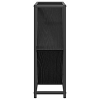 vidaXL Vinkyl Svart Ek 51x18x52,5 cm Konstruerat Trä