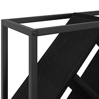 vidaXL Vinkyl Svart Ek 51x18x52,5 cm Konstruerat Trä