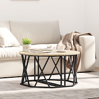 vidaXL Kaffebord Sonoma Ek 80x80x42 cm Konstruerat Trä