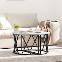 vidaXL Grå Sonoma Kaffeebord 80x80x42 cm Tillverkat av Konstruerat Trä
