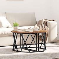 vidaXL Kaffebord Gamla Trä 80x80x42 cm Konstruerat Trä