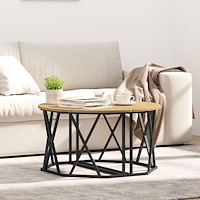 vidaXL Kaffeebord Artisan Ek 31.5x31.5x16.5 tum Tillverkat av konstruerat trä