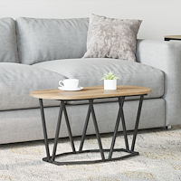 vidaXL Kaffeebord Artisan Ekhy 80x40x40,5 cm Gjort av Trä och Metall