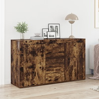vidaXL Sideboard Rökt ek Konstruerat trä 120 x 36 x 69 cm Sideboard