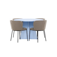 Venture Home Matbord Bootcut med Edina Stol