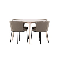 Venture Home Matbord Flora med Edina Stol