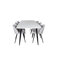 Venture Home Matgrupp Polar med stolarna Velvet