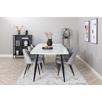 Venture Home Matgrupp Polar med stolarna Velvet