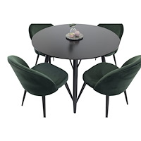 Venture Home Matgrupp Plaza med stolarna Velvet