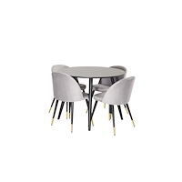 Venture Home Matgrupp Plaza med stolarna Velvet