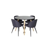 Venture Home Matgrupp Plaza med stolarna Velvet