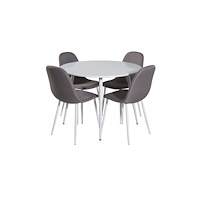 Venture Home Matgrupp Plaza med stolarna Polar