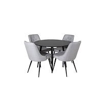 Venture Home Matgrupp Plaza med stolarna Velvet Deluxe