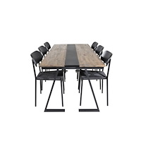Venture Home Matgrupp Jakarta med stolarna Polly