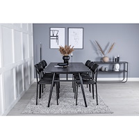Venture Home Matgrupp Sleek med stolarna Polly
