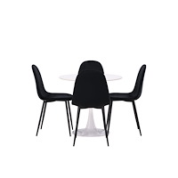Customer Specific Matgrupp Hamden med 4 stycken stolar Polar