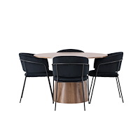 Venture Home Matgrupp Lanzo med stolarna Selma