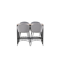 Venture Home Barset Camden med 4st barstolar Velvet