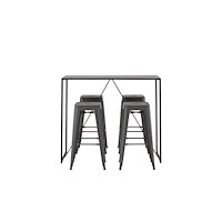 Venture Home Barset Brea med 4st barstolar Tempe