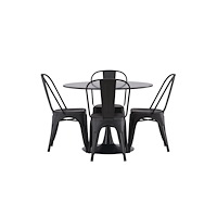 Venture Home Matgrupp Glade med 4st matstolar Tempe