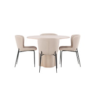 Venture Home Matgrupp Olivia med 4st matstolar Modesto