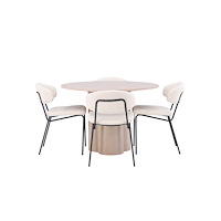 Venture Home Matgrupp Olivia med 4st matstolar Chico