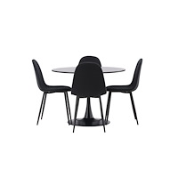 Venture Home Matgrupp Glade med 4st matstolar Polar