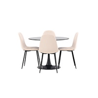 Venture Home Matgrupp Glade med 4st matstolar Polar