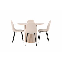 Venture Home Matgrupp Olivia med 4st matstolar Polar