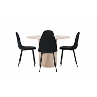 Venture Home Matgrupp Olivia med 4st matstolar Polar